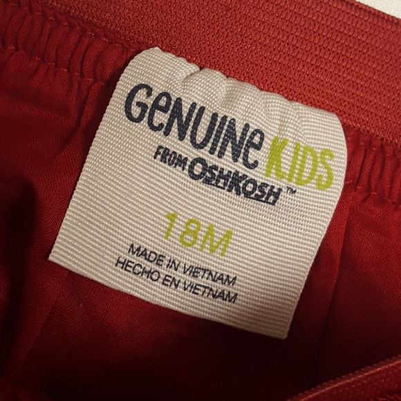 Genuine Kids Red and Gold Holiday Skirt - Picture 3 of 3